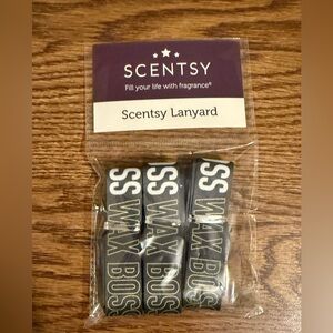 Scentsy Wax Boss Lanyard in Black and Gray